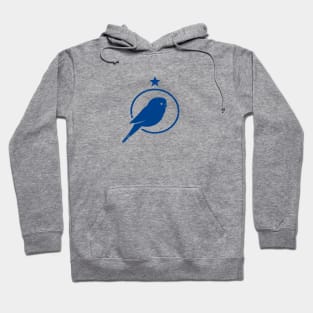 Budgie bird. Stylized silhouette for bird fans and owners. Hoodie